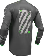 Thor Launchmode Futura Jersey - Charcoal Grey/Fluorescent Green/Light Grey