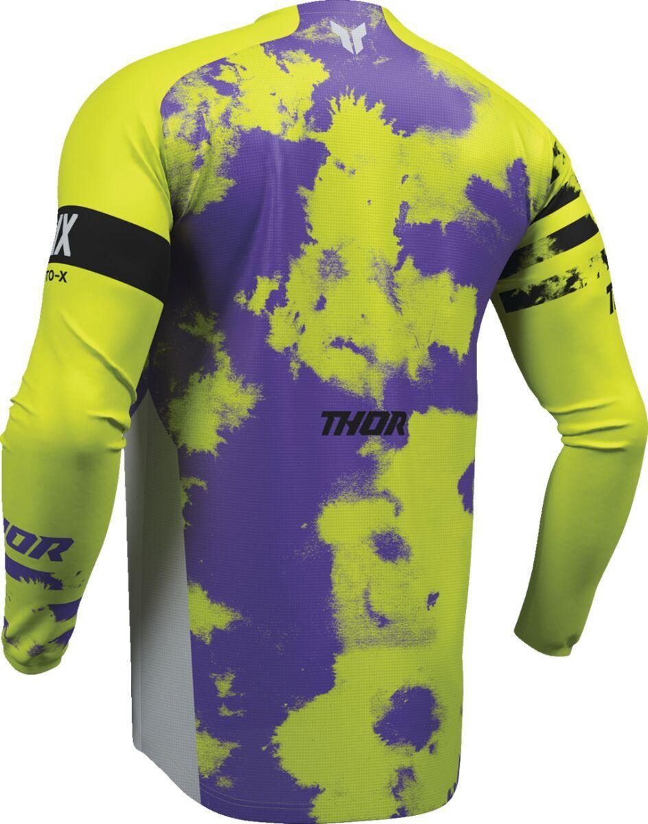 Thor Launchmode Bleach Jersey - Acid/Black/Grey/Purple