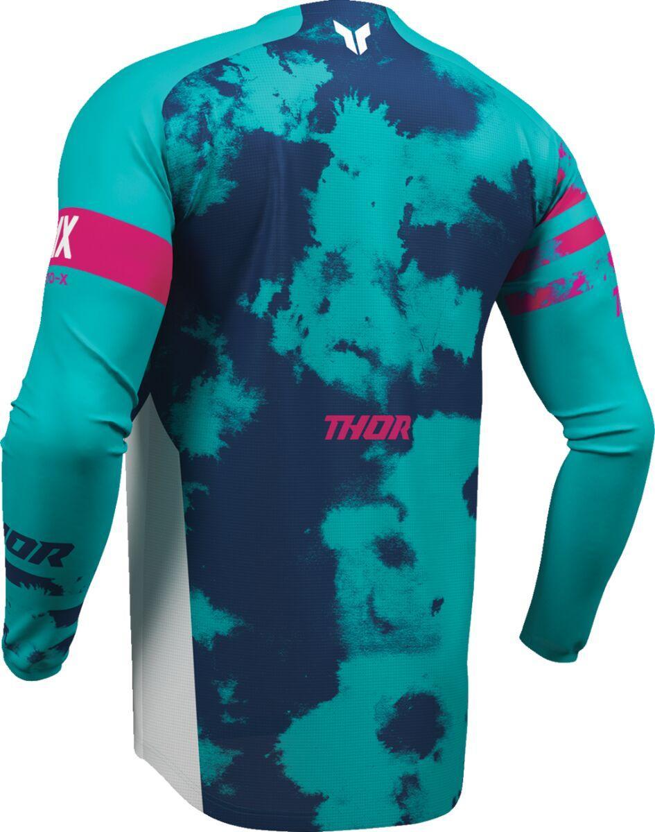 Thor Launchmode Bleach Jersey - Aqua/Blue/Pink/White