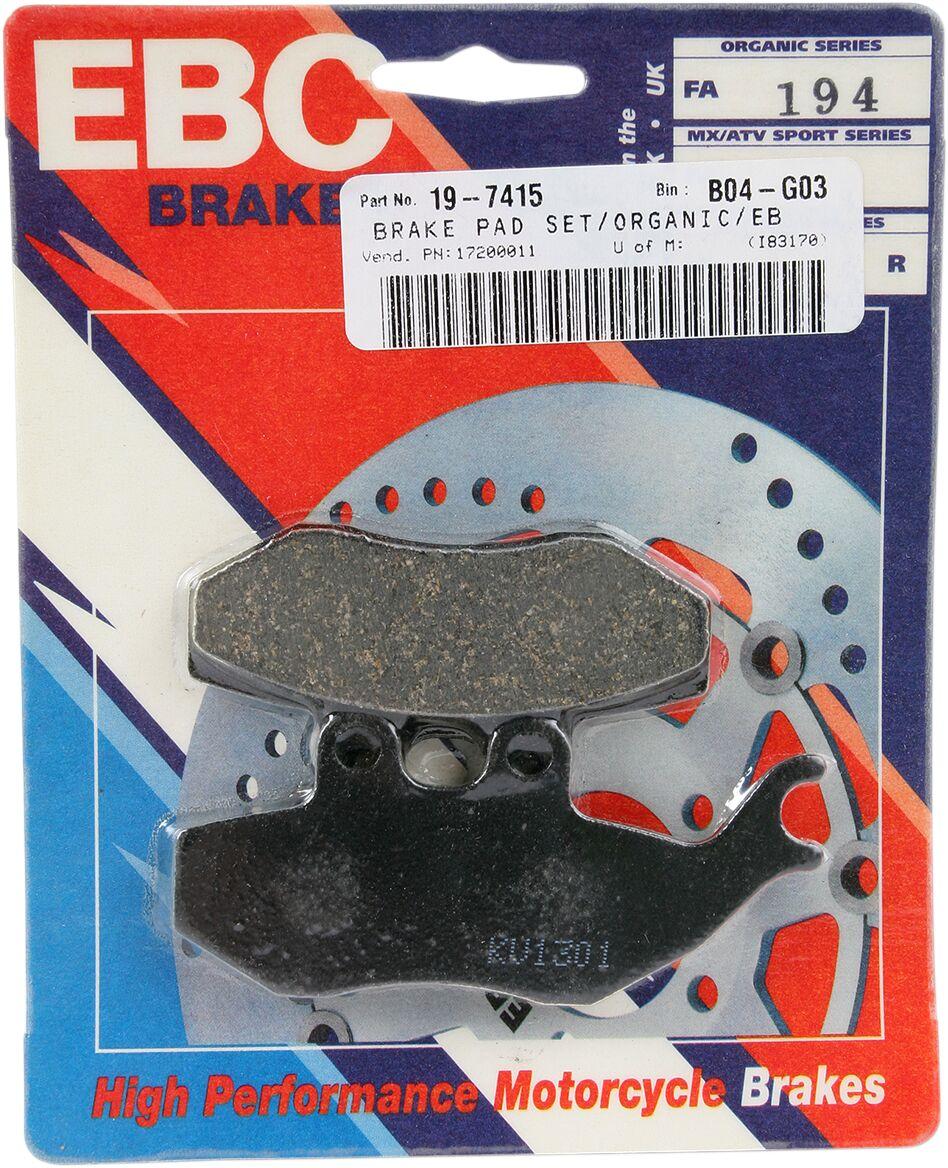 EBC Organic Base "FA" Brake Pads For Beta ALP 125 2006-2014 Front