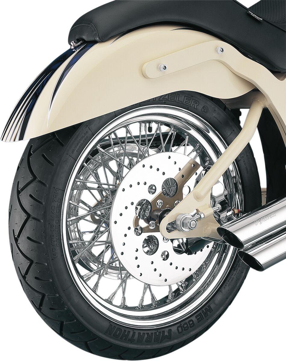 Pro-One Polished Stainless Steel Brake Disc For Harley Davidson FLSTC1340 1992-1999 Rear - Silver