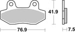 SBS HF Street Ceramic Organic Front Brake Pads For Mash Cafe Racer 125 2015-2016