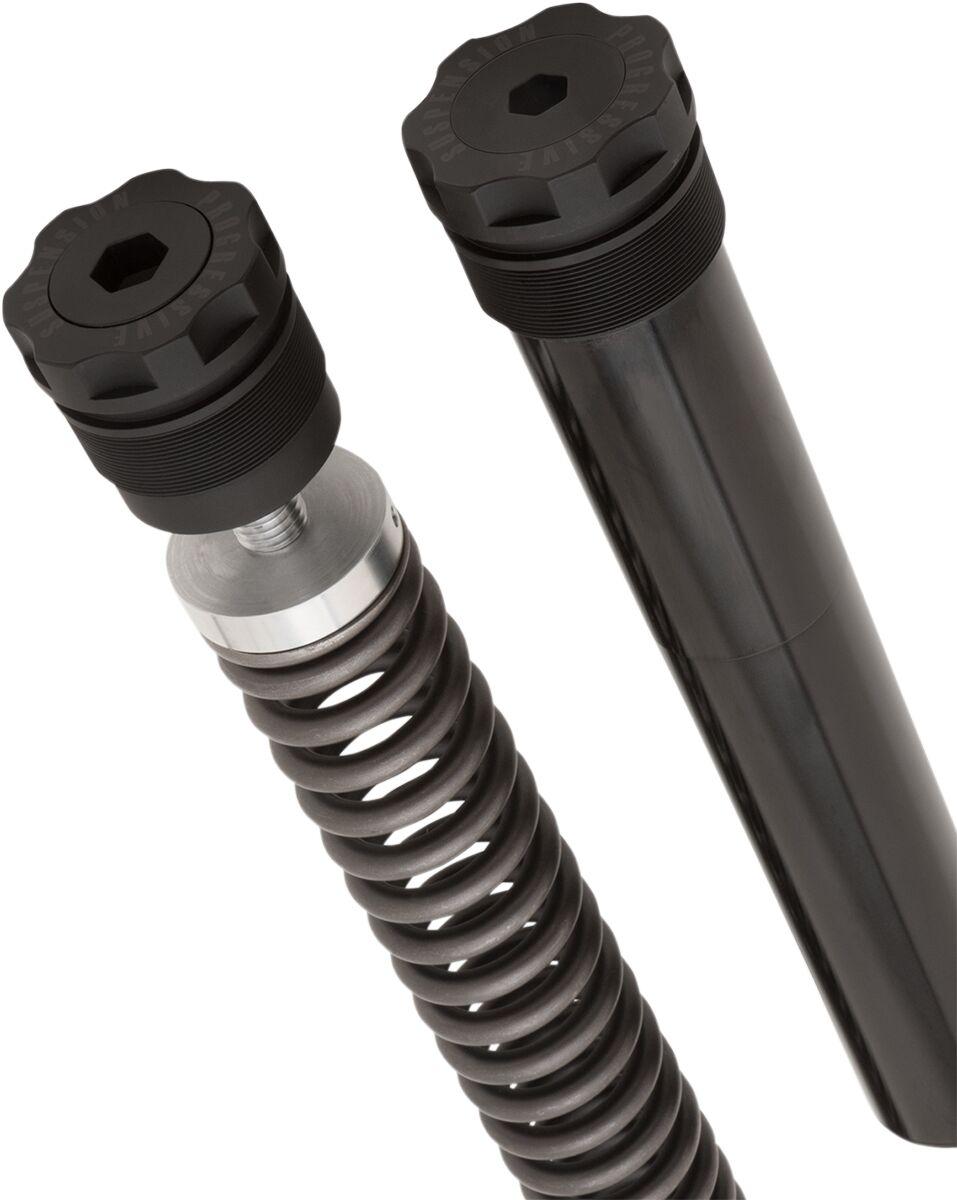 Progressive Suspension Monotube Fork Cartridge Kits For Harley Davidson FLD 1690 ABS 2016 - Black/Chrome