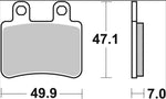 Brembo Prime Carbon Ceramic Brake Pads For Derbi Boulevard 125 2003-2007 Front