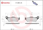 Brembo Prime Sintered Genuine Brake Pads For KTM EXC-F500 2017-2026 Rear