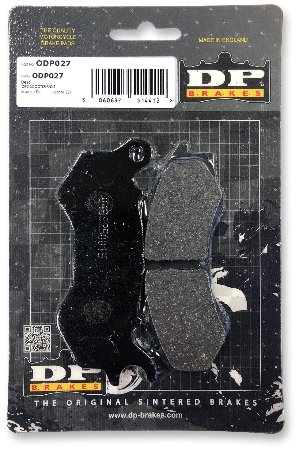 DP Brakes ODP Organic Brake Pads For Honda AFS 110 2012-2016 Front