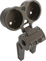 LA Choppers Dual Gauge Mount for Performance Risers For Harley Davidson FLD 1690 2012-2013 - Brown