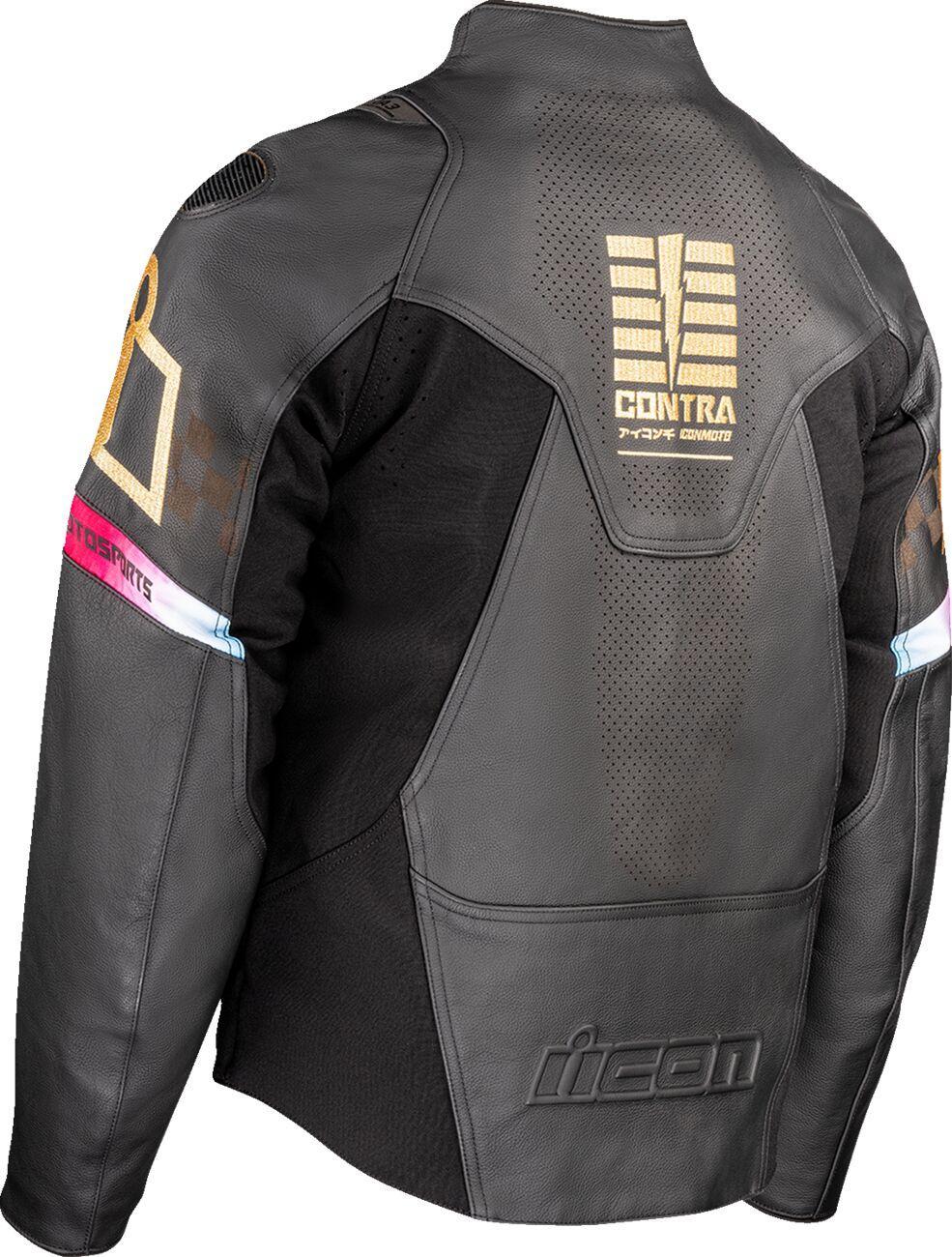 Icon Contra3 Rizz Rizz Jacket - Black/Brown/Red/Yellow