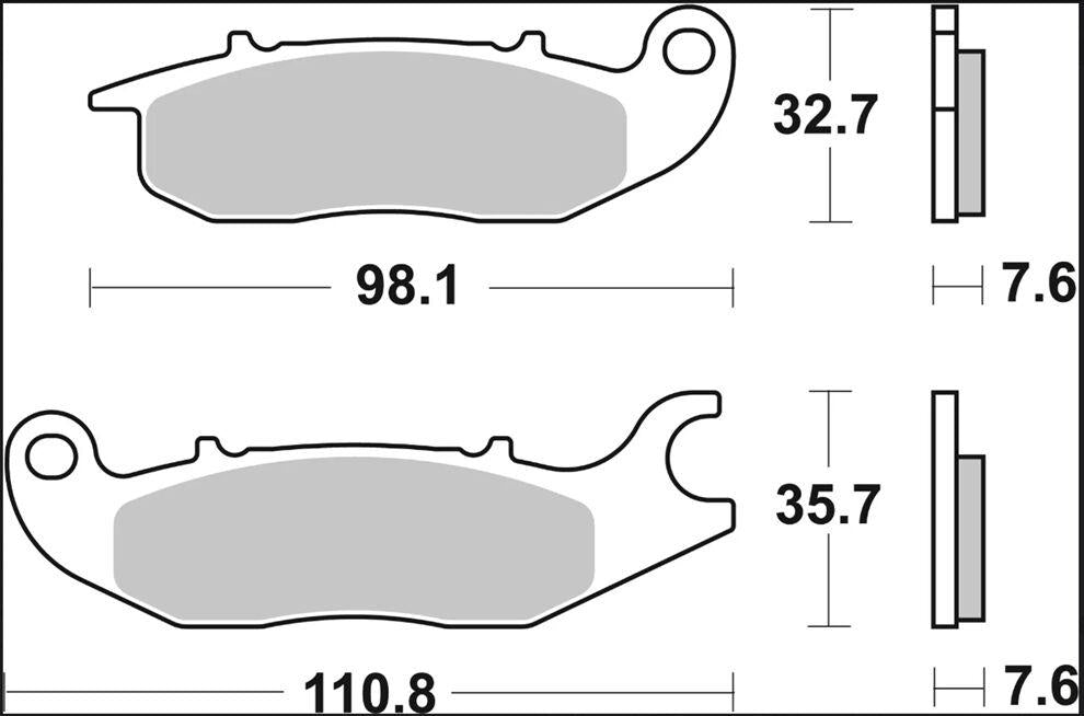 Brembo CC Prime Carbon Ceramic Brake Pads For Honda ANF 125 2007-2011 Front