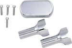 LA Choppers Solid Handlebar Riser & Top Clamp Kit For Harley Davidson FLD 1690 ABS 2015-2016 10 cm (4") - Chrome