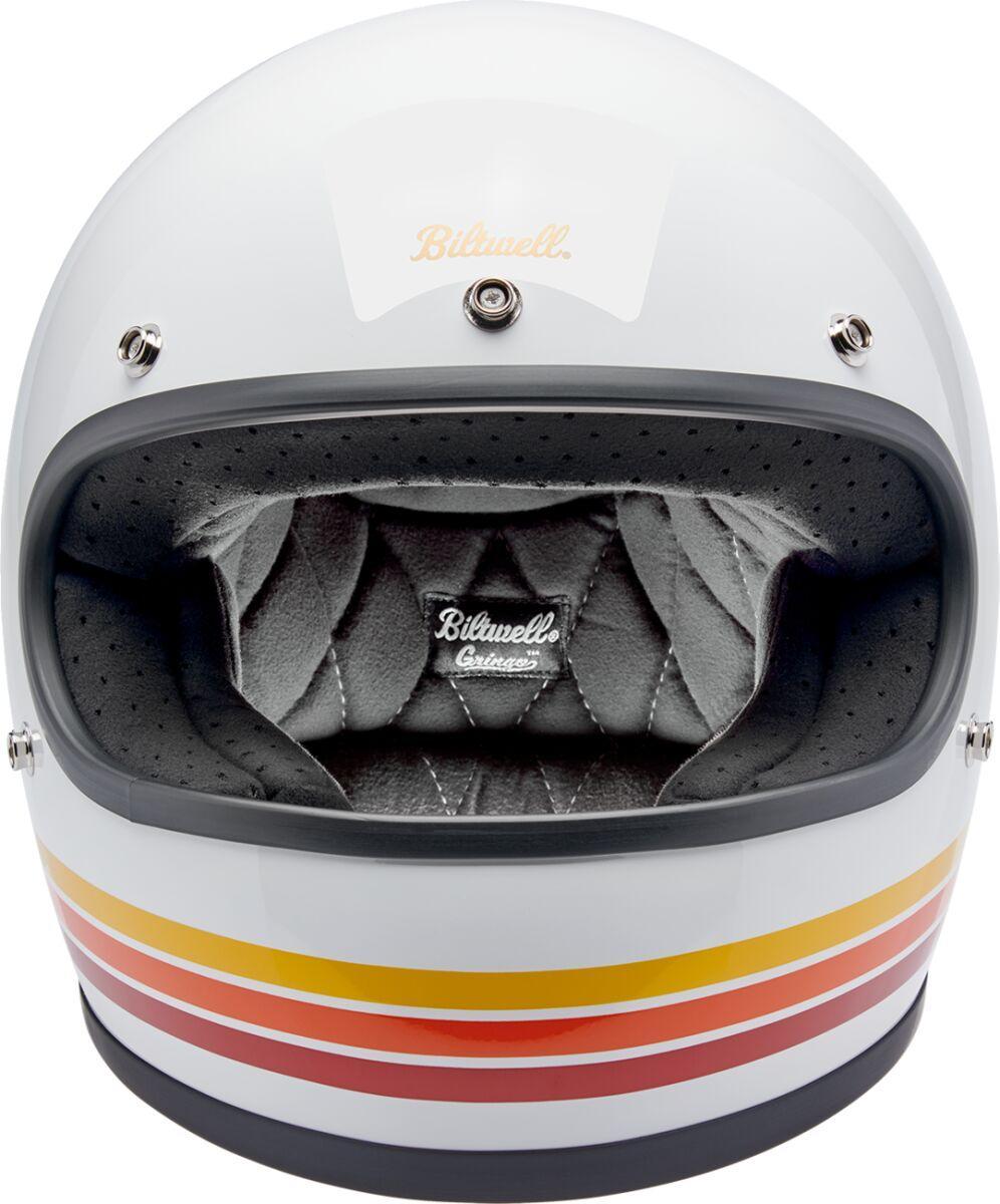 Biltwell Gringo Sunset Spectrum Helmet - Gloss/Orange/Red/White