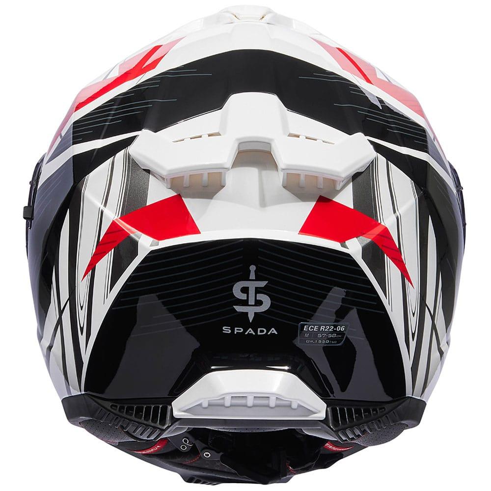 Spada SP18 Strike White Black Red Helmet
