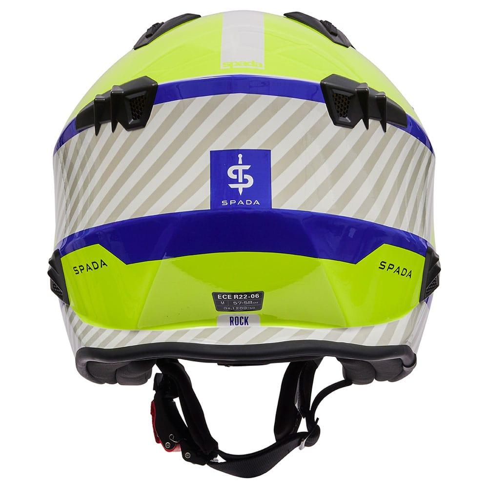Spada Rock 06 Pilot Blue White Fluo Trials Helmet