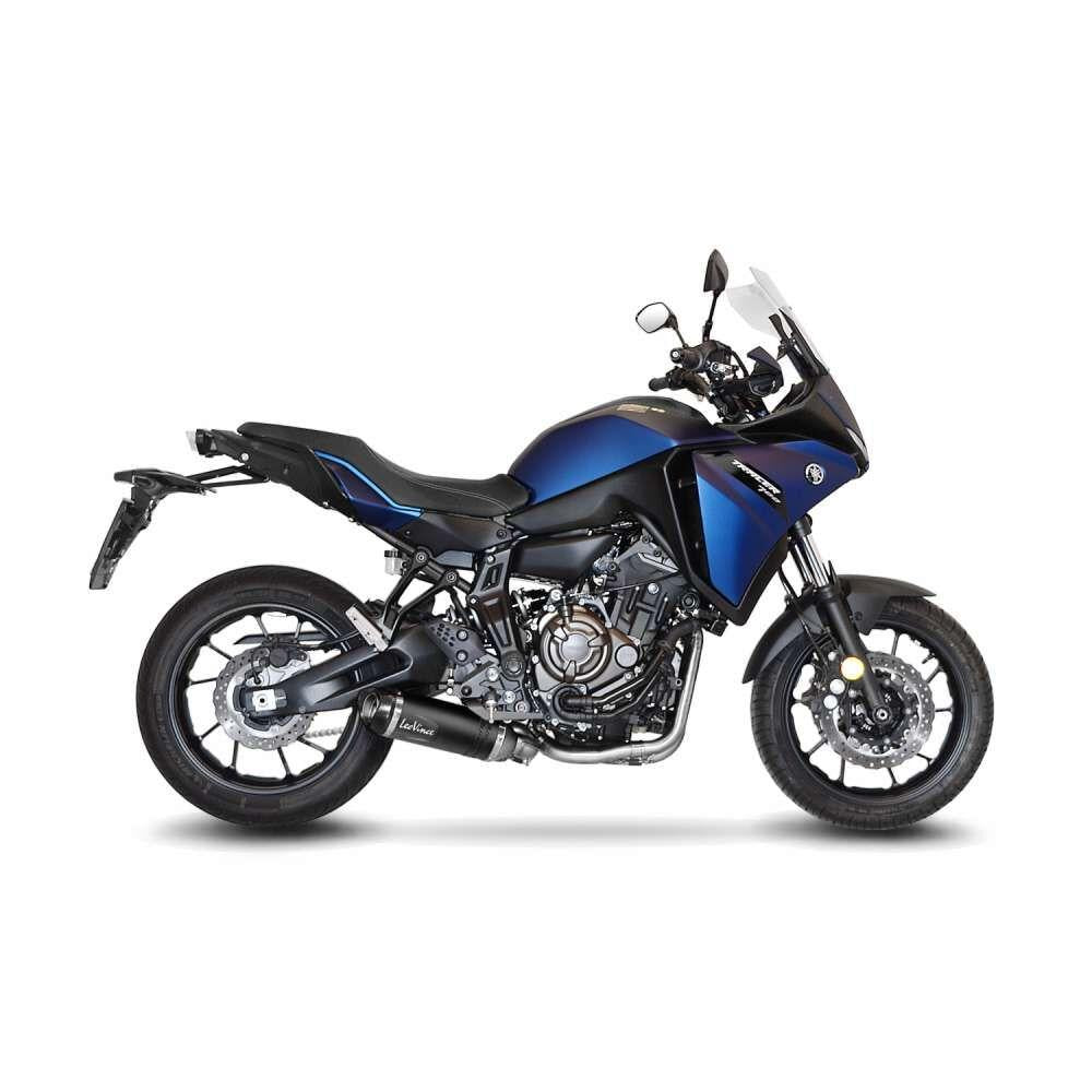 LeoVince LV One Evo Black Edition Full Exhaust System For Yamaha MT-07 2020-2024 - Ceramic Black