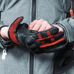 Spada Bennett CE Ladies Leather Gloves Black Burgundy