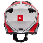 Spada Rock 06 Stasis Grey Red Trials Helmet
