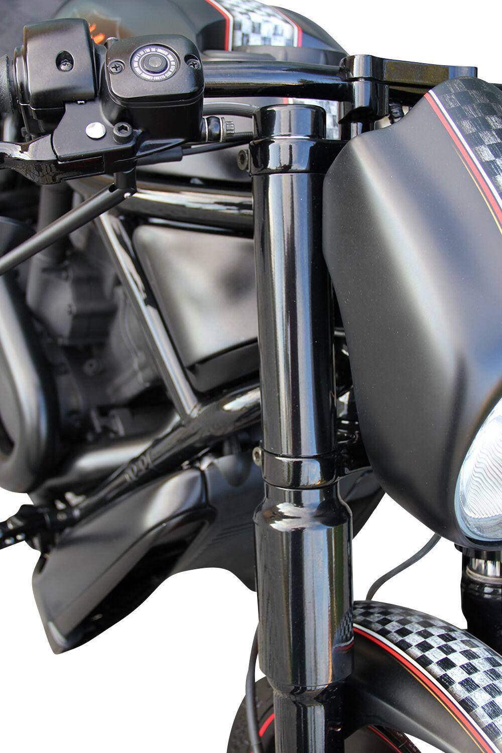Cult Werk Fork Covers For Harley Davidson VRSCA 1130 2002-2006 Upper - Black