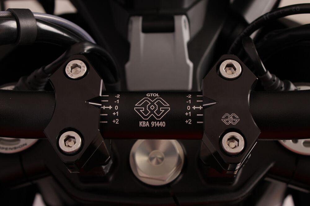 Gilles 2D.GT Handlebar Risers For KTM Adventure 790 R 2019-2020 - Black