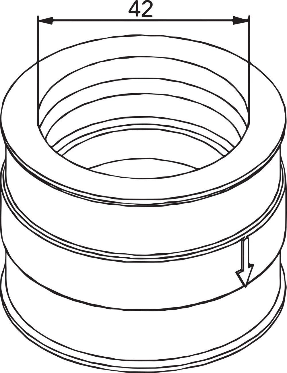 Parts Unlimited Carburettor Mounting Flange For Ski-Doo (BRP) ALPINE 2 500 1988-1995 - Black