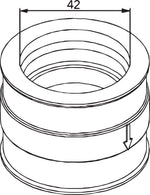 Parts Unlimited Carburettor Mounting Flange For Ski-Doo (BRP) ALPINE 2 500 1988-1995 - Black