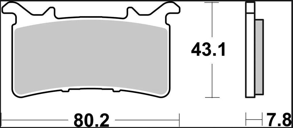 Brembo RC Carbon Ceramic Racing Brake Pads For Honda CBR 1000 RR-R ABS Fireblade SP 2020-2023 Front