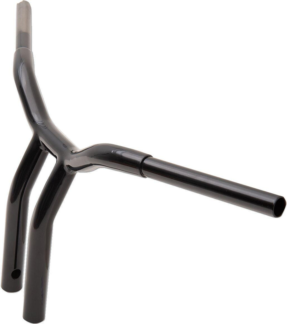 LA Choppers Kage Fighter Welded Bent-Riser Handlebar 30.5 cm (12") - Black