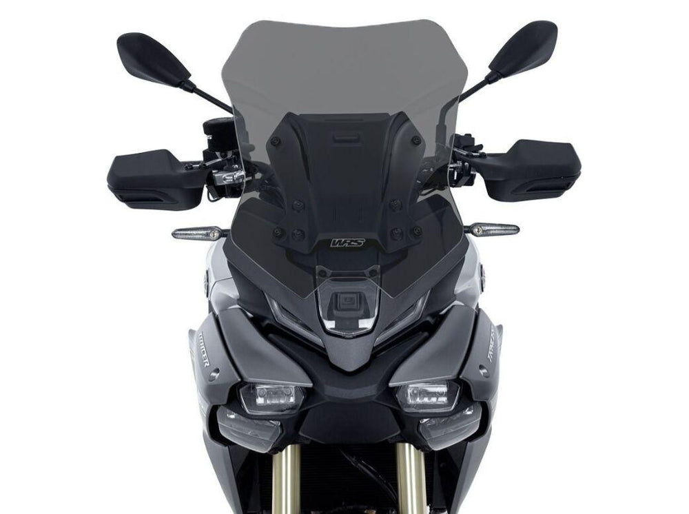 WRS Windscreen Intermedio Tracer 9 GT/GT+ For Yamaha MT-09 TR DXCS 2025 42.5 cm (16-3/4") - Dark Smoke