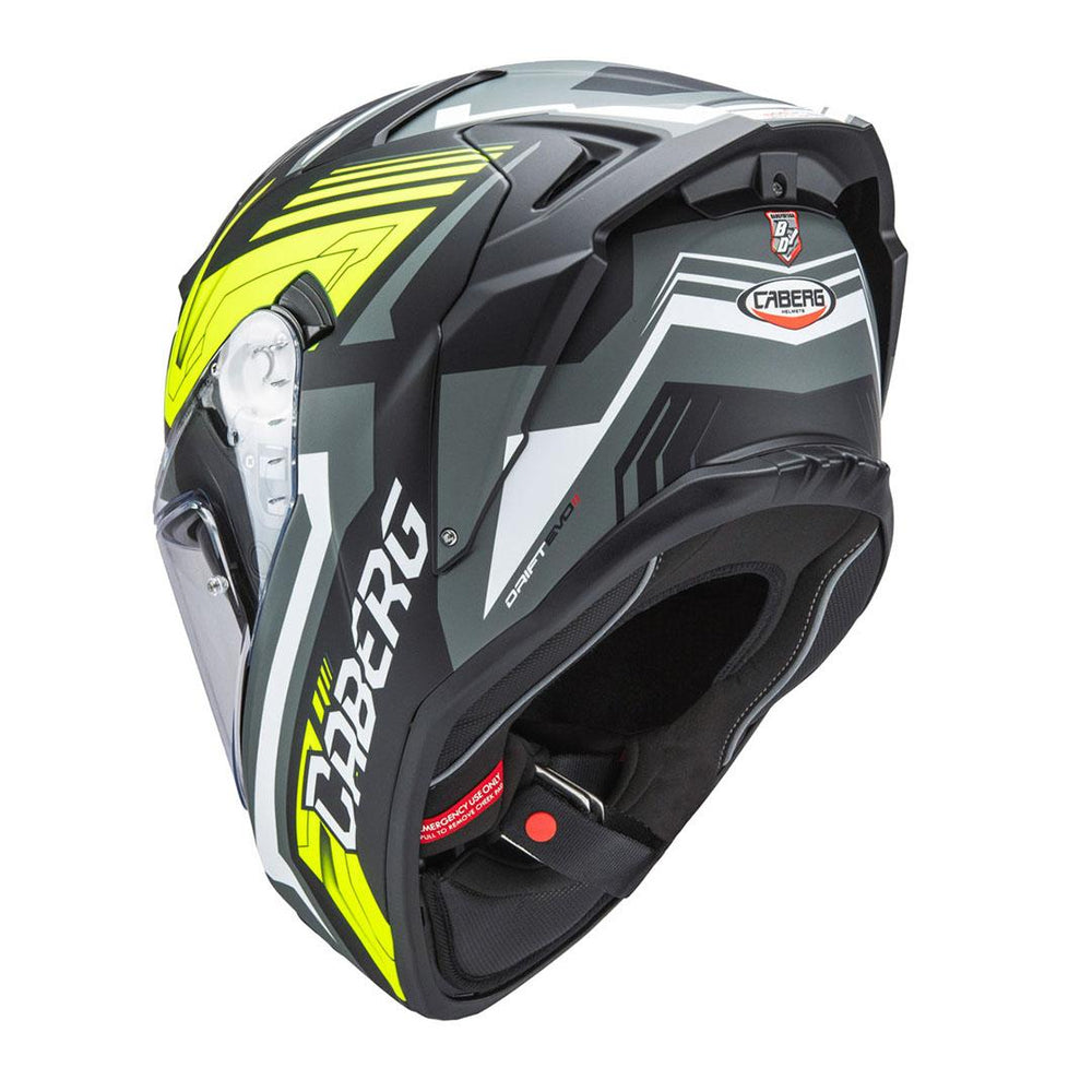Caberg Drift Evo II Jarama Matt Black Grey Yellow Fluo Helmet