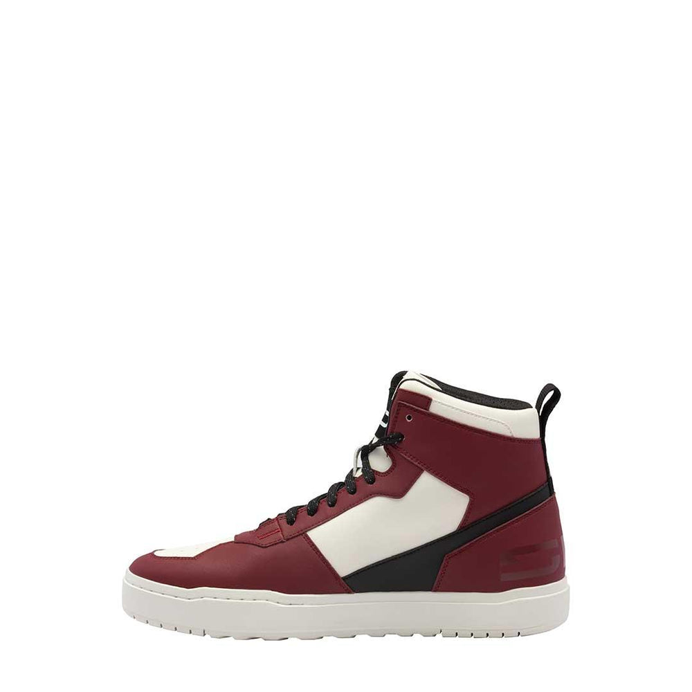 Sidi Lynx Motorcycle Ankle Boots - Black/Dark Red