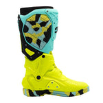 Sidi Crossair X Motocross Boots - Mint/Fluo Yellow