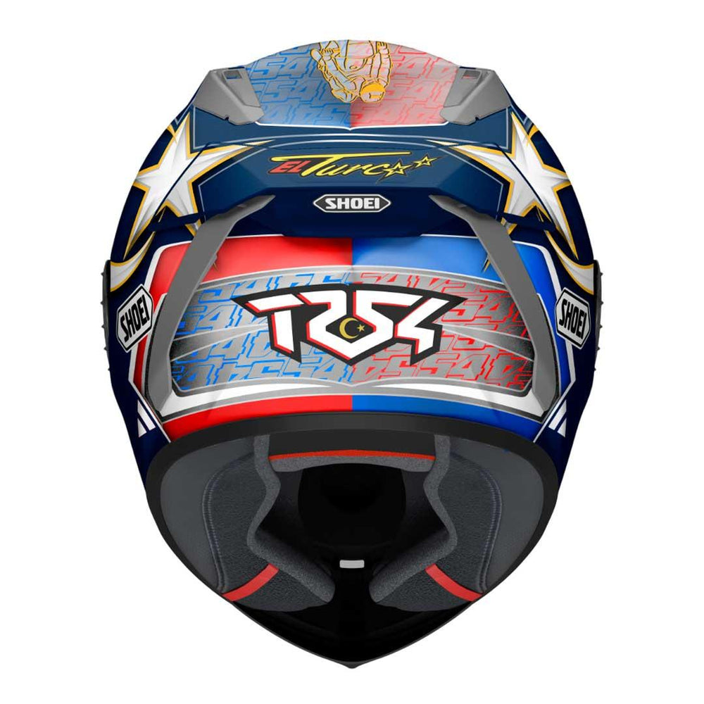 Shoei X-SPR Pro Toprak TC-2 Full Face Motorcycle Helmet - Blue