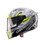 Caberg Avalon X Brama Full Face Motorcycle Helmet - Grey/Yellow Fluo/Black