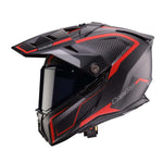 Caberg Tanami Ranger Adventure Motorcycle Helmet - Carbon Gravity Red/Grey