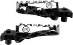 Moose Racing Hybrid Foot Pegs For Gas Gas EC125 1997-2010 - Black/Silver