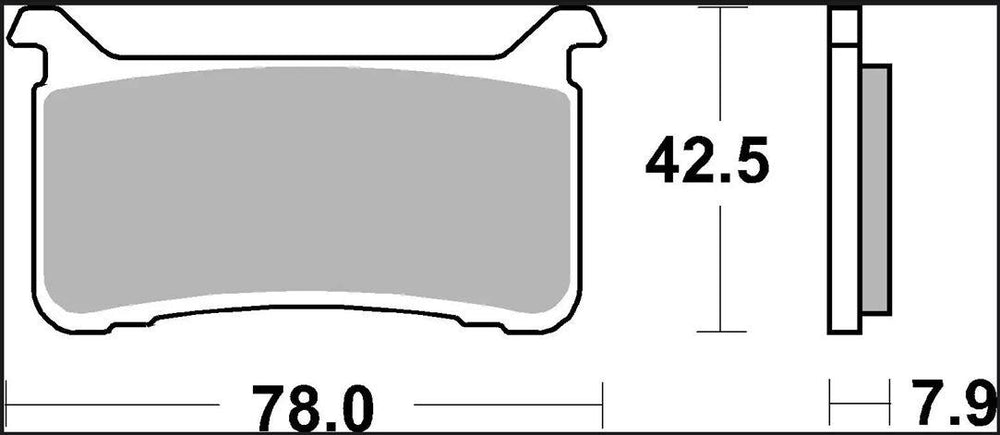Brembo RC Carbon Ceramic Racing Upgrade Line Brake Pads For Honda CB1000R ABS Neo Sports Cafe 2018-2024 Front