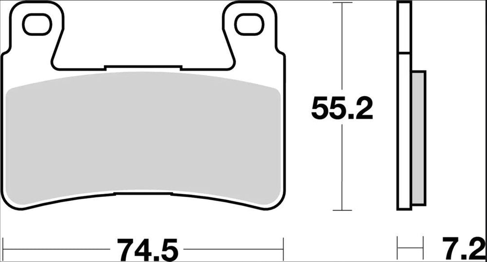 Brembo CC Prime Carbon Ceramic Brake Pads For Honda CB 1100 2014 Front
