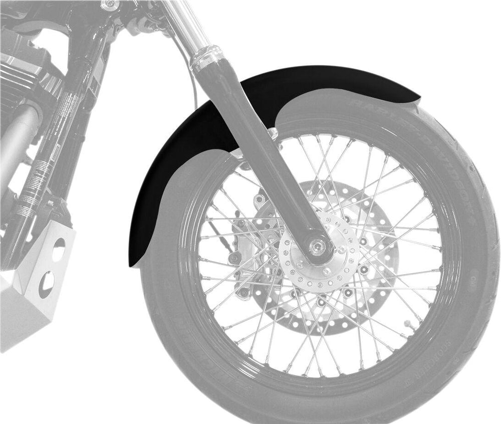Klock Werks Hugger Front Fender With Mounting Blocks For Harley Davidson FXLR 1750 2018-2020 48 cm (19") 20.1 cm (8-1/4") - Black