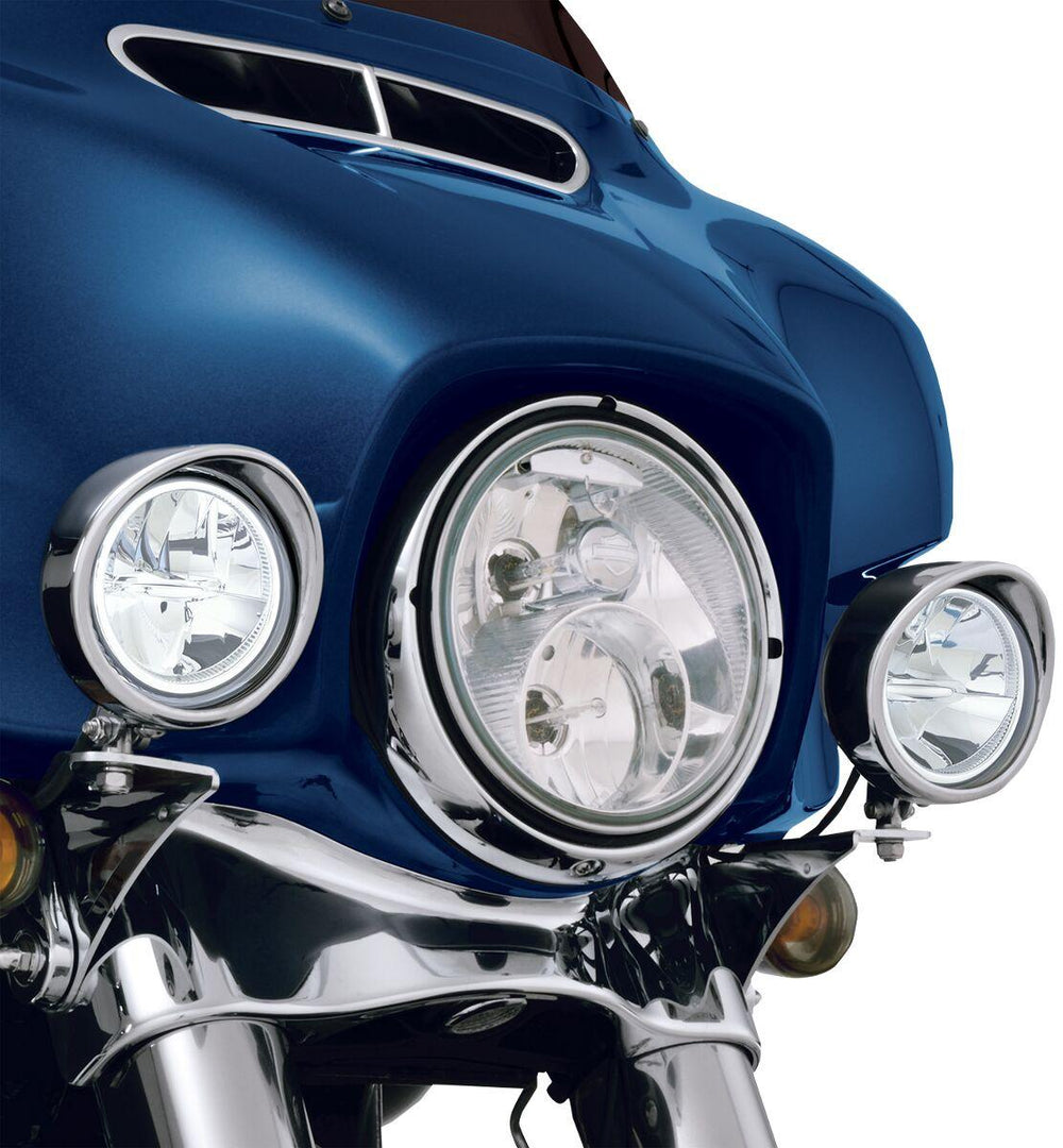 Show Chrome 3.5" LED Driving Light Kit For Harley Davidson FLHT 1340 1996-1998