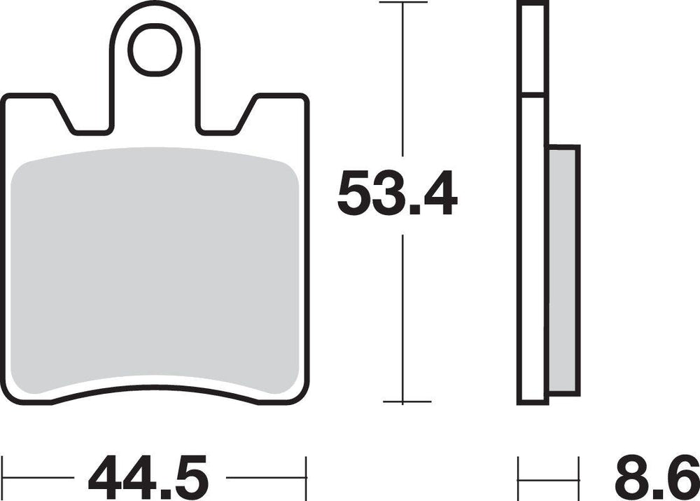 SBS HS Street Excel Sintered Front Brake Pads For Yamaha FJR 1300 2006-2020