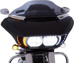 Ciro Horizon LED Lighted Windshield Trim For Harley Davidson FLTRK 1868 ABS 2020-2024 Chrome Clear