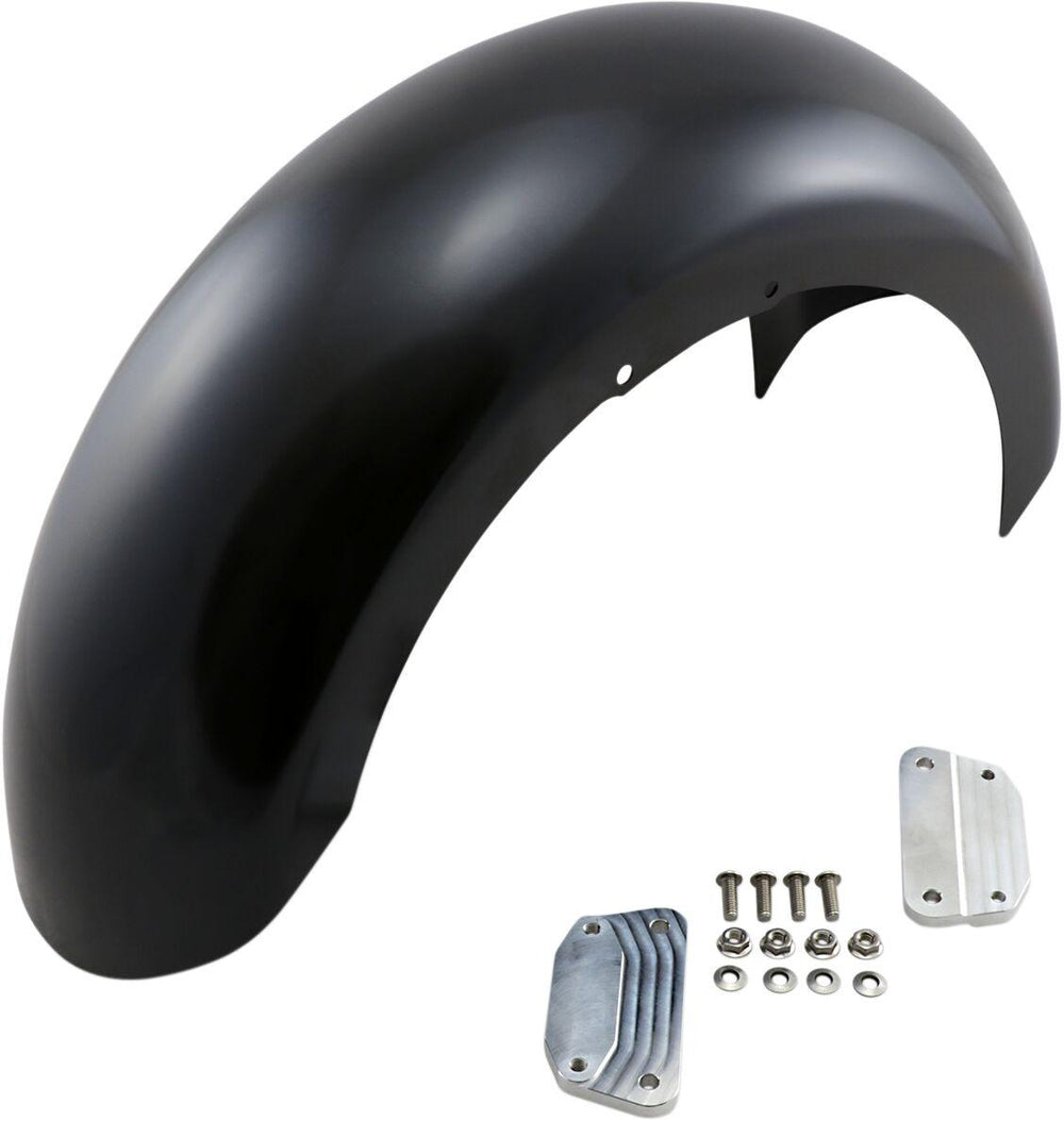 Klock Werks Hugger Front Fender With Mounting Blocks For Harley Davidson FLFB1750 2018-2020 45.7 cm (18") - Black
