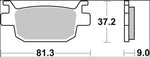 Brembo Carbon Ceramic Prime Line Brake Pads For Honda ADV 150 ABS 2021 Rear