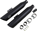 S&S Cycle Slash-Cut  Silencers For Harley Davidson FLFB 1750 2018-2020 - Guardian Black