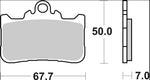 Brembo SA Prime Sintered Brake Pads For Honda CB500 ABS 2024-2026 Front