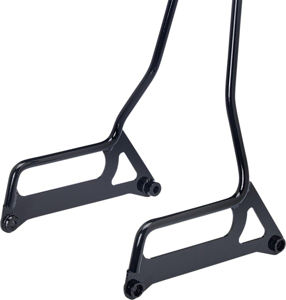 Biltwell EXFIL Sissy Bars For Harley Davidson FLD 1690 2012-2013 - Black