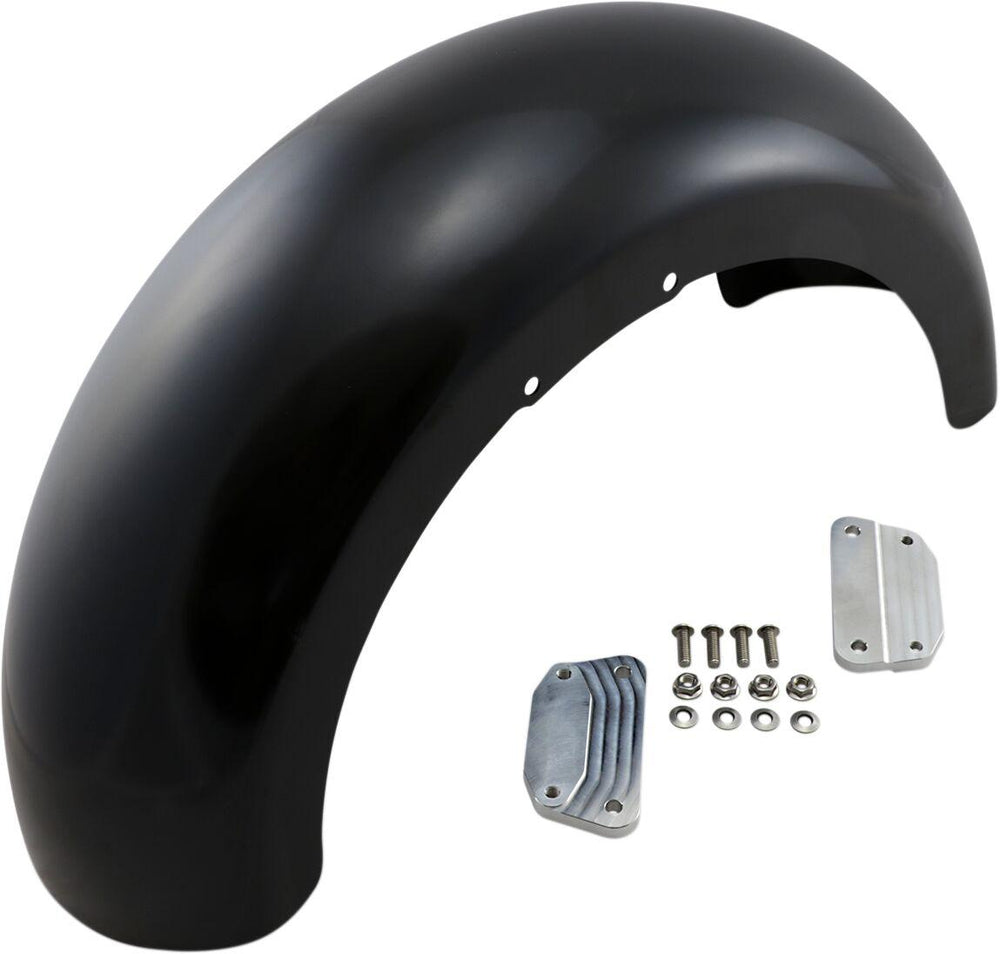 Klock Werks Hugger Front Fender with Mounting Blocks For Harley Davidson FLFB 1750 2018-2020 45.7 cm (18") - Black