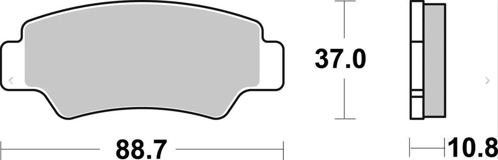 Brembo SD Prime Sintered Brake Pads For CF Moto CFORCE 600 EFI 4X4 2020 Rear