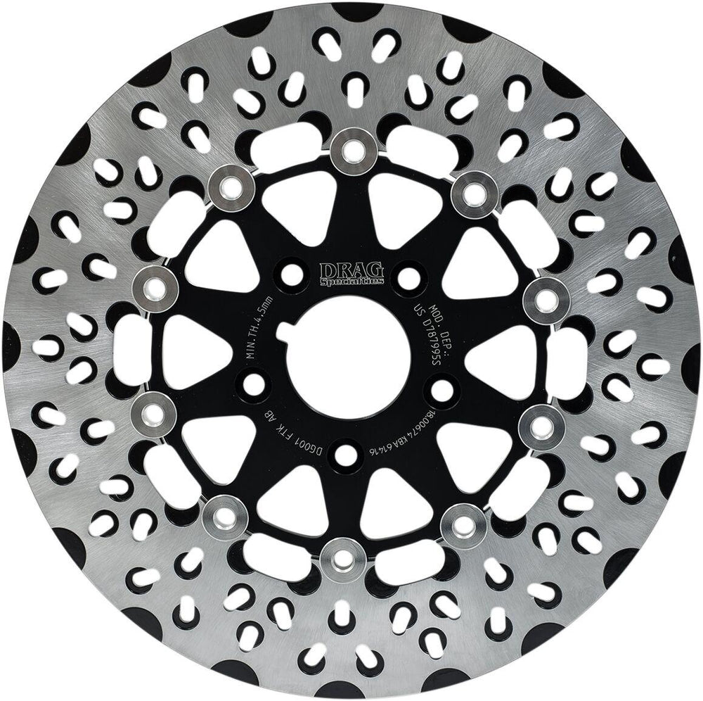 Drag Specialties FTK Series Brake Disc For Harley Davidson FLHR 1340 1994-1998 Front - Black