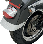 Drag Specialties Fender Skirt For Harley Davidson FLSTF 1584 2011 Rear - Chrome/Embossed Ribs