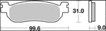 Brembo XS Prime Sintered Brake Pads For Yamaha VP 250 2007-2009 Rear